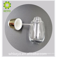30ml luxury clear colored empty essential oil foundation cosmetic packing glass dropper bottle with press dropper